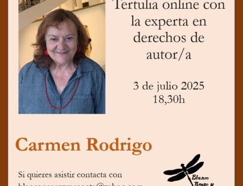 Tertulia con Carmen Rodrigo. Experta en derechos de autor/a