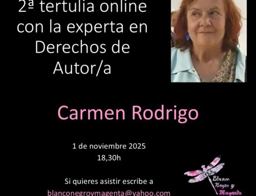 Segunda Tertulia con Carmen Rodrigo. Experta en derechos de autor/a